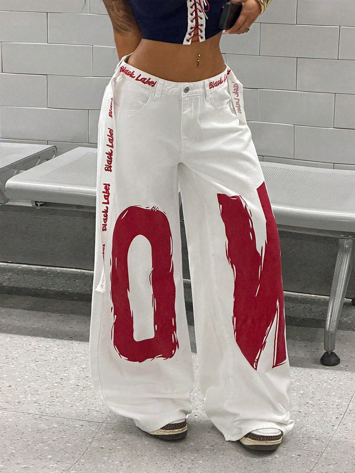 Jeans SHEIN, alb