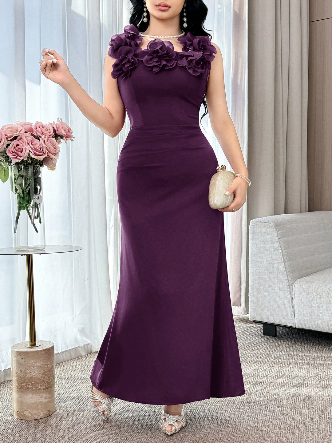 Rochie maxi SHEIN, mov