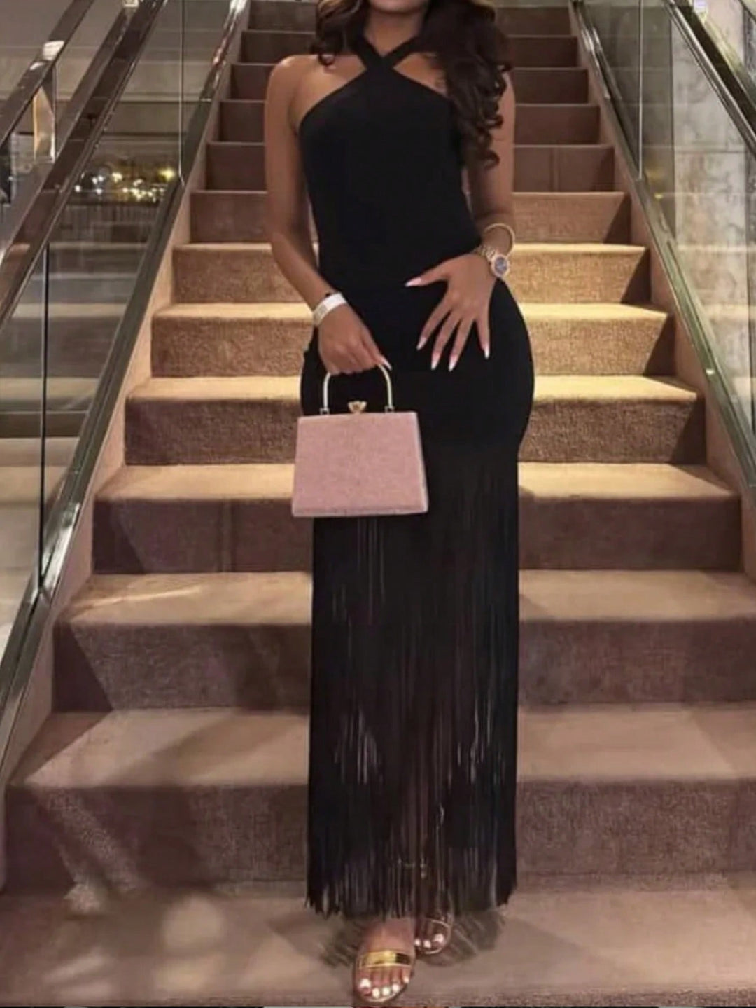 Rochie maxi SHEIN, negru