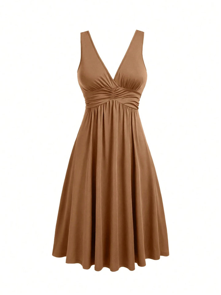 Rochie midi SHEIN, maro