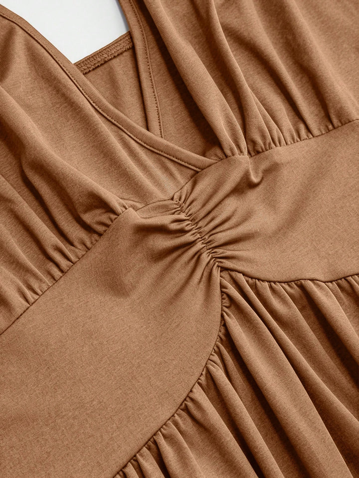 Rochie midi SHEIN, maro