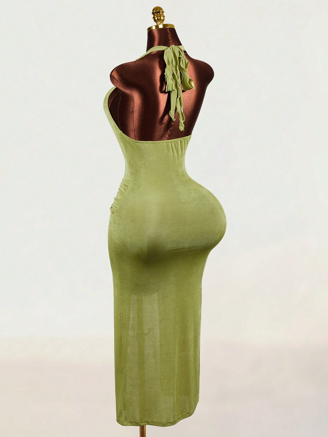 Rochie maxi SHEIN, kaki