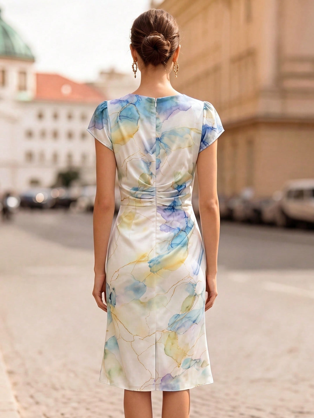 Rochie midi SHEIN, mix culori