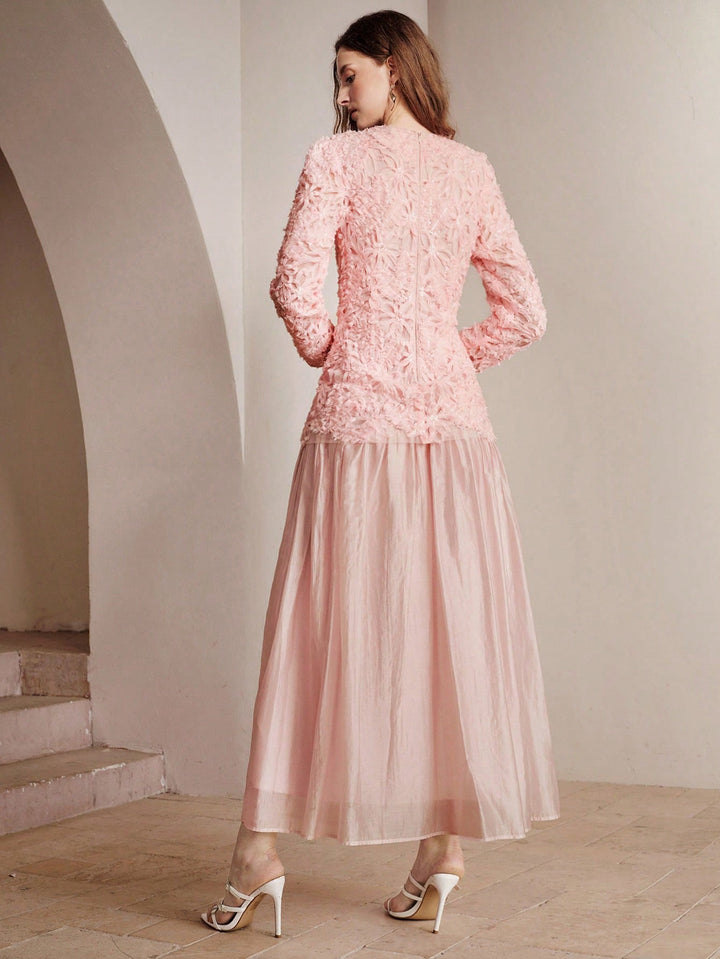 Rochie maxi SHEIN, roz