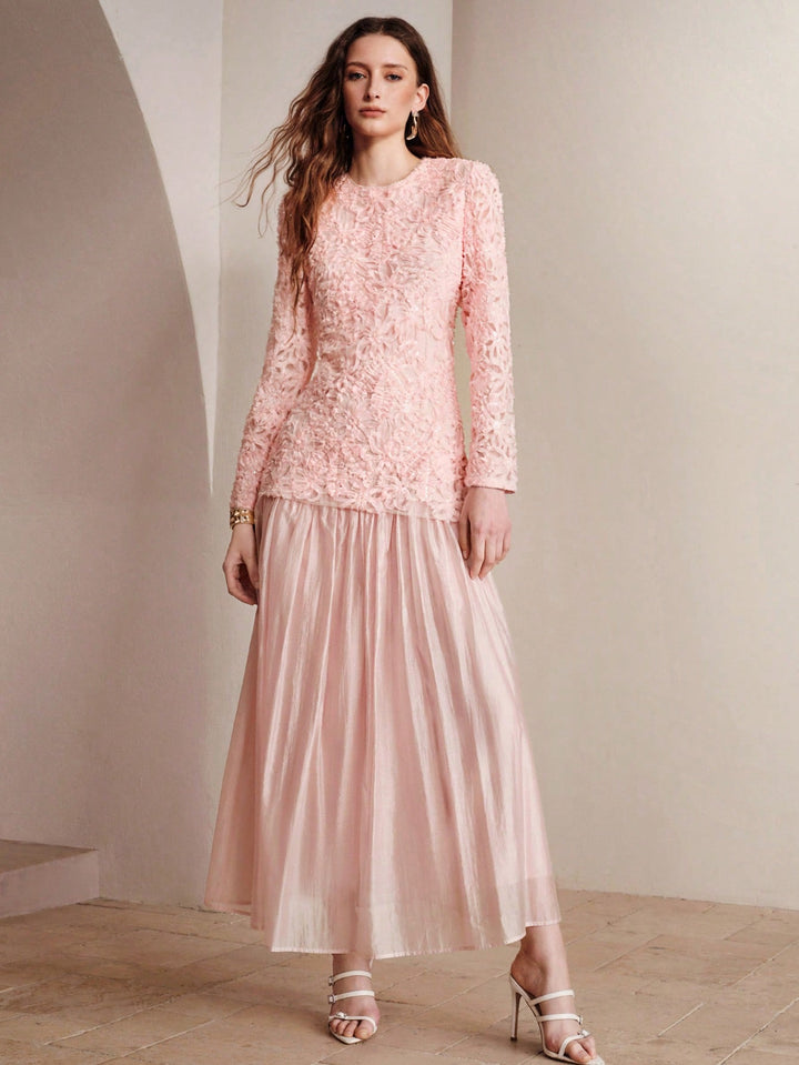 Rochie maxi SHEIN, roz