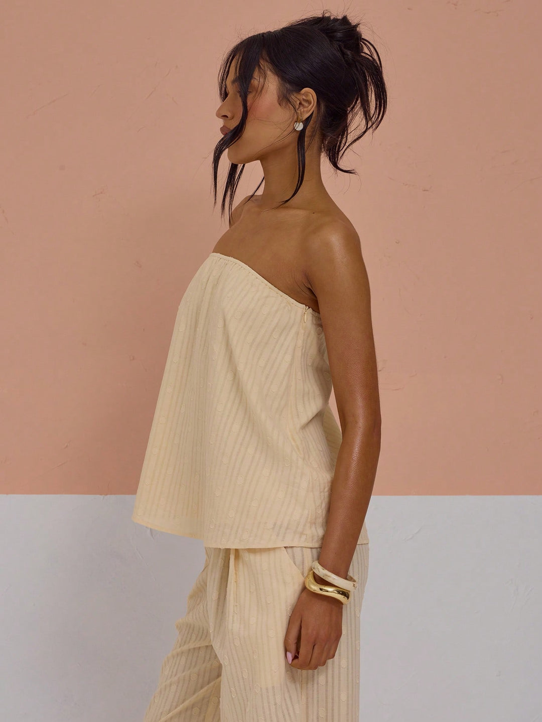 Top SHEIN, galben