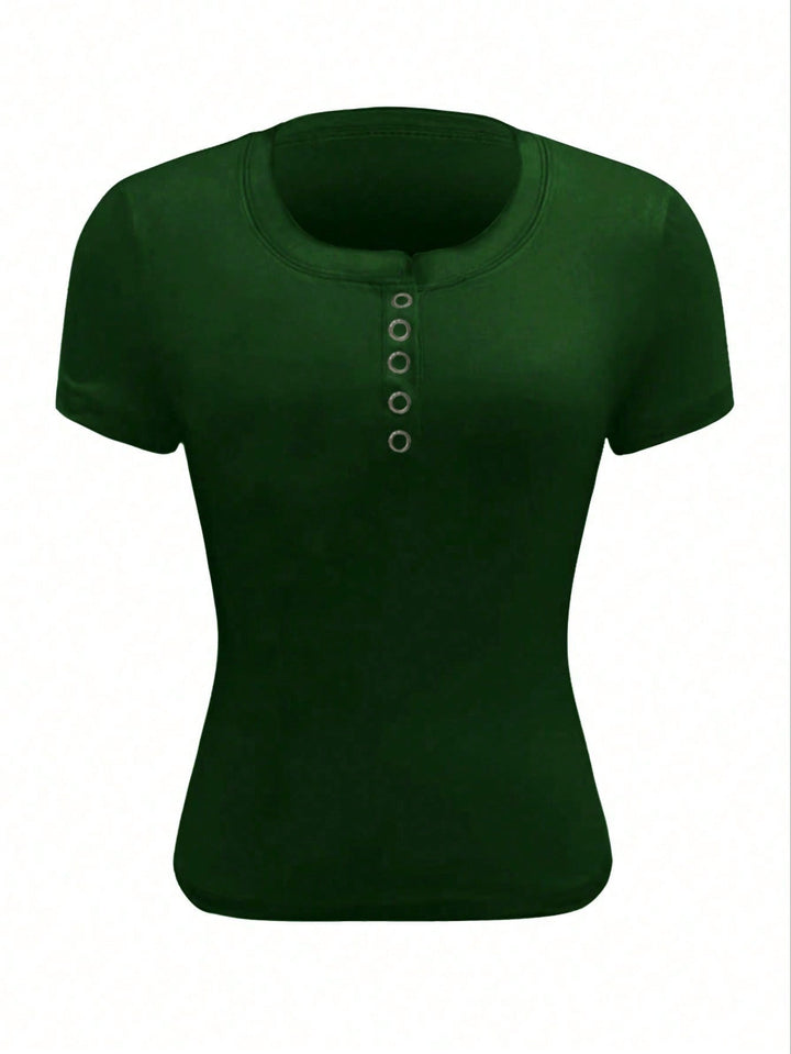 Tricou SHEIN, kaki
