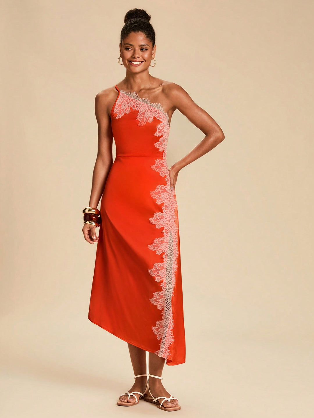 Rochie maxi SHEIN, portocaliu