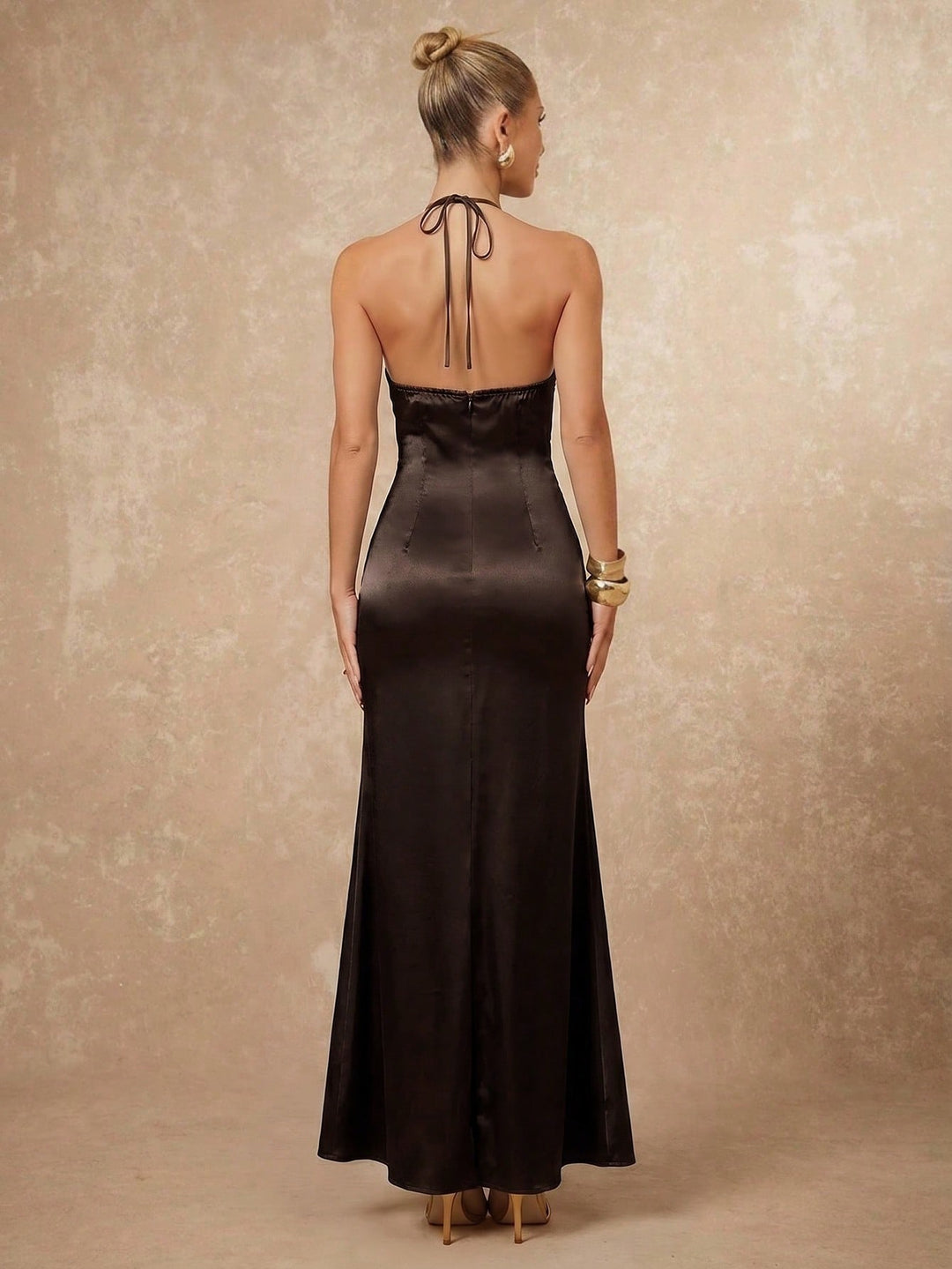 Rochie maxi SHEIN, maro