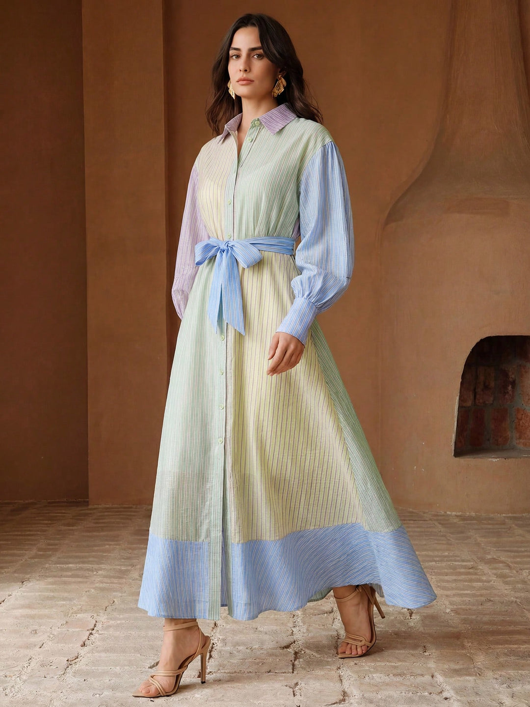 Rochie maxi SHEIN, mix culori