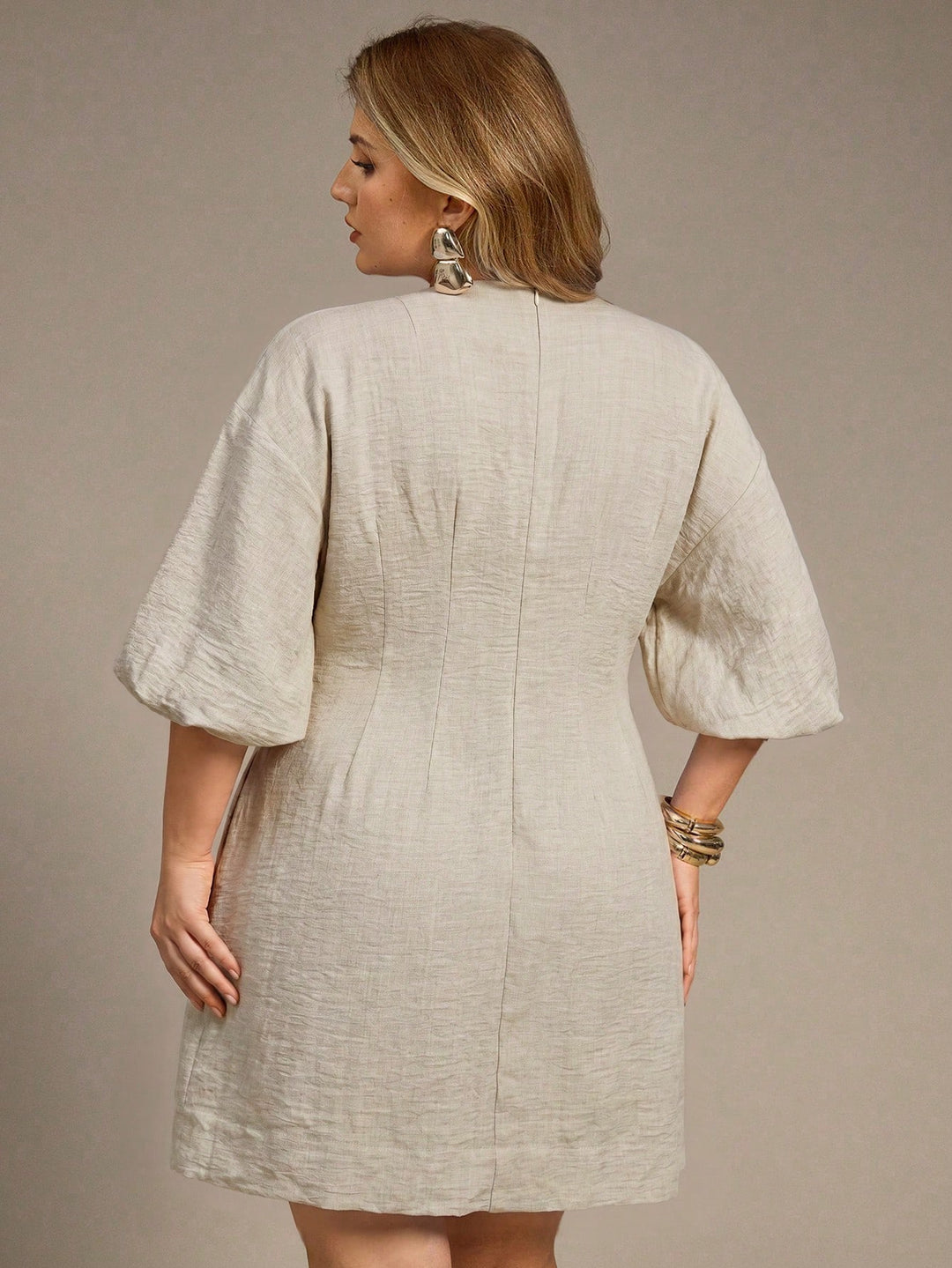 Rochie mini SHEIN, bej
