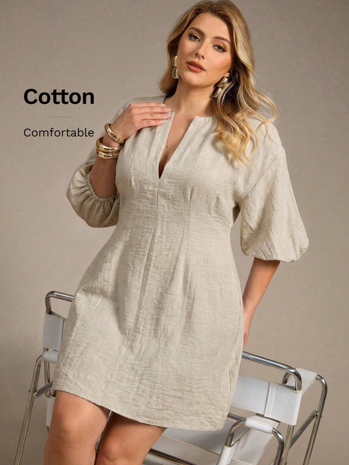 Rochie mini SHEIN, bej
