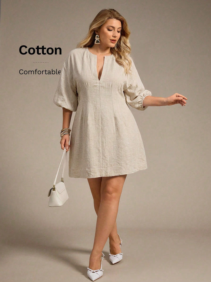 Rochie mini SHEIN, bej