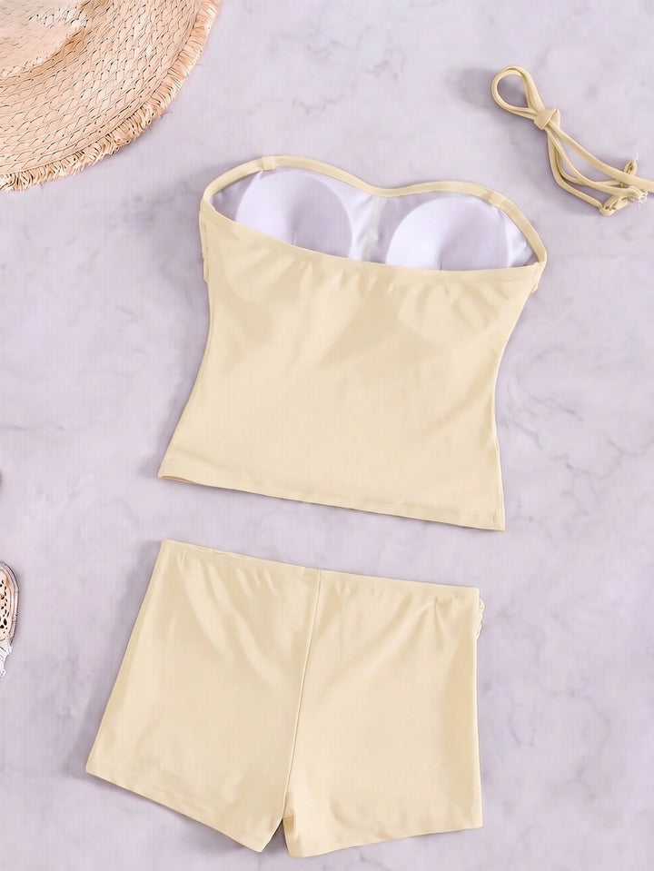 Costum de baie SHEIN, bej
