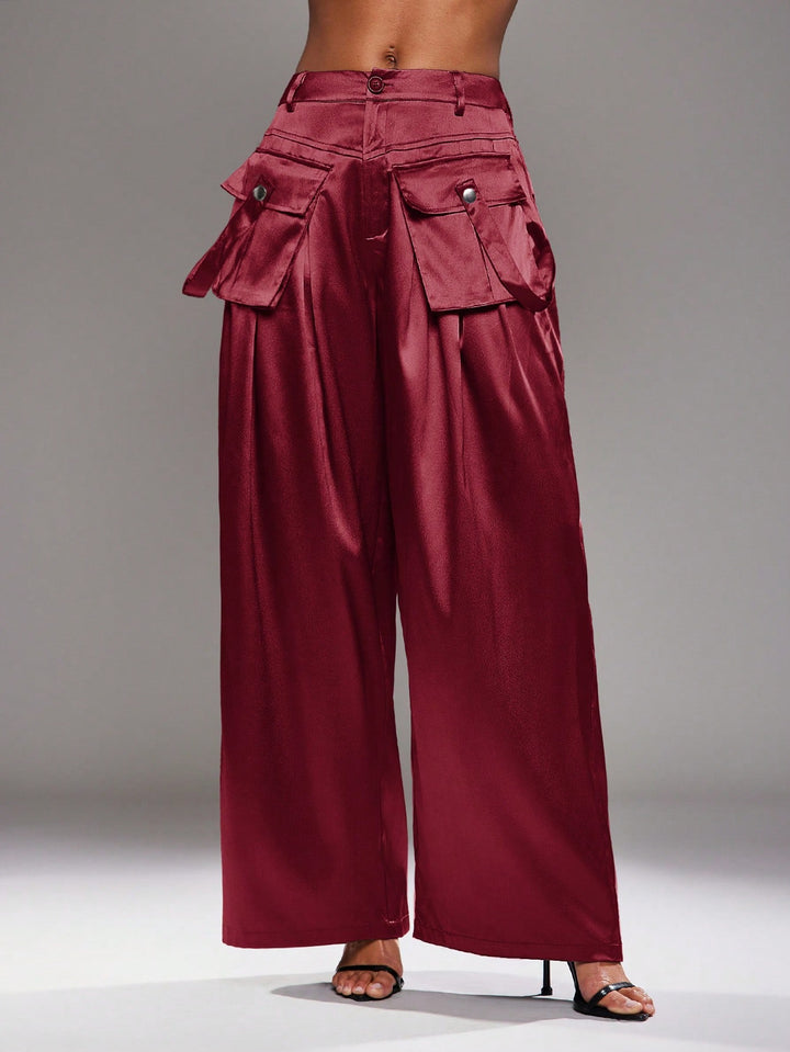 Pantaloni SHEIN, roșu