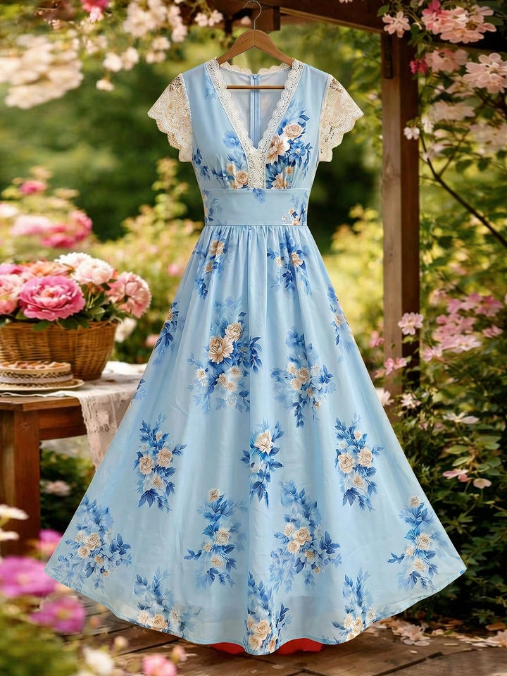 Rochie maxi SHEIN, albastru
