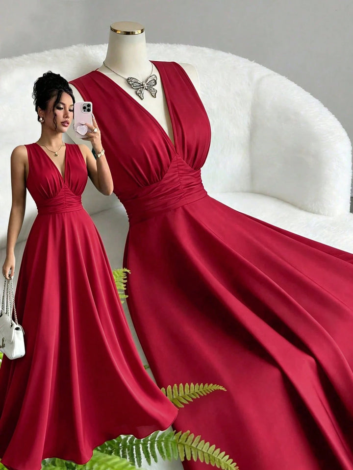 Rochie de ocazie SHEIN, vișiniu