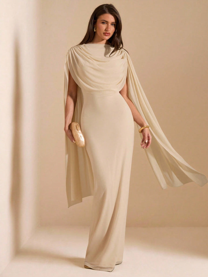 Rochie maxi SHEIN, bej