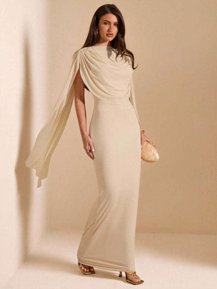 Rochie maxi SHEIN, bej