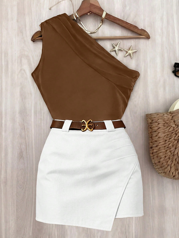 Rochie mini SHEIN, maro