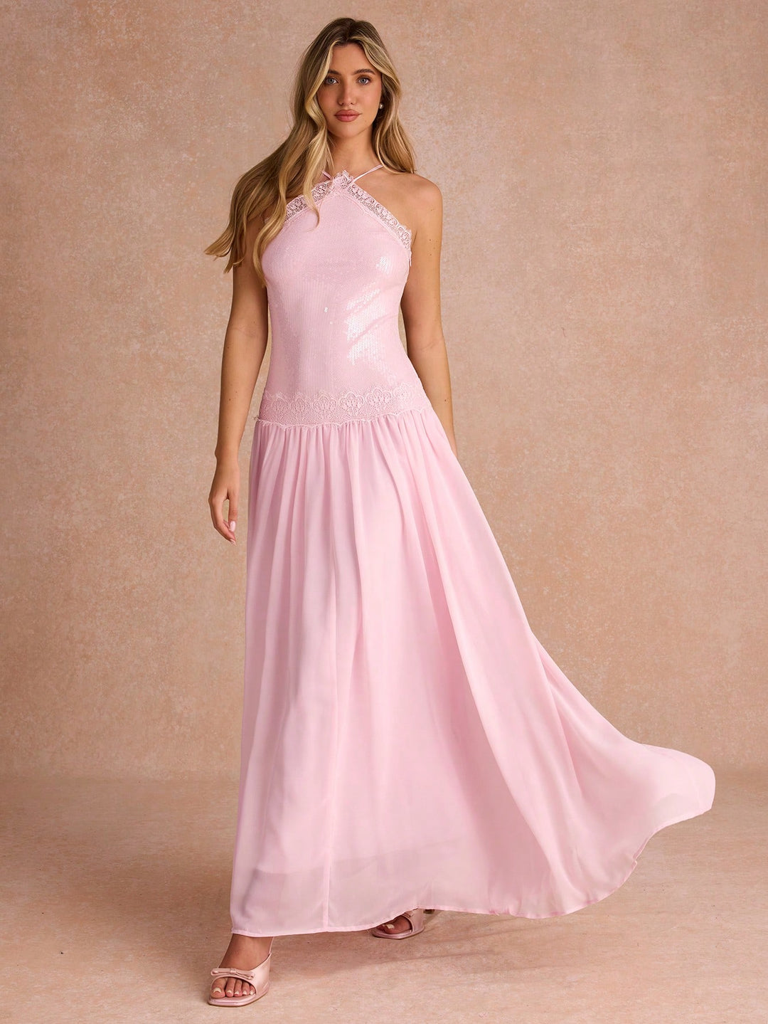 Rochie maxi SHEIN, roz