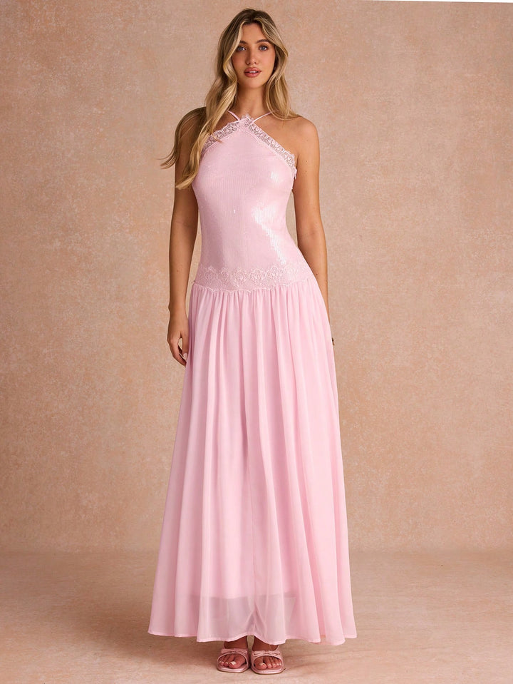 Rochie maxi SHEIN, roz