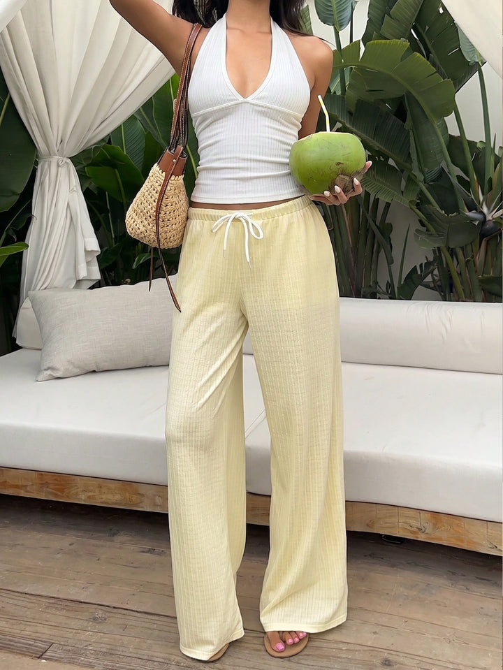 Pantaloni SHEIN, galben