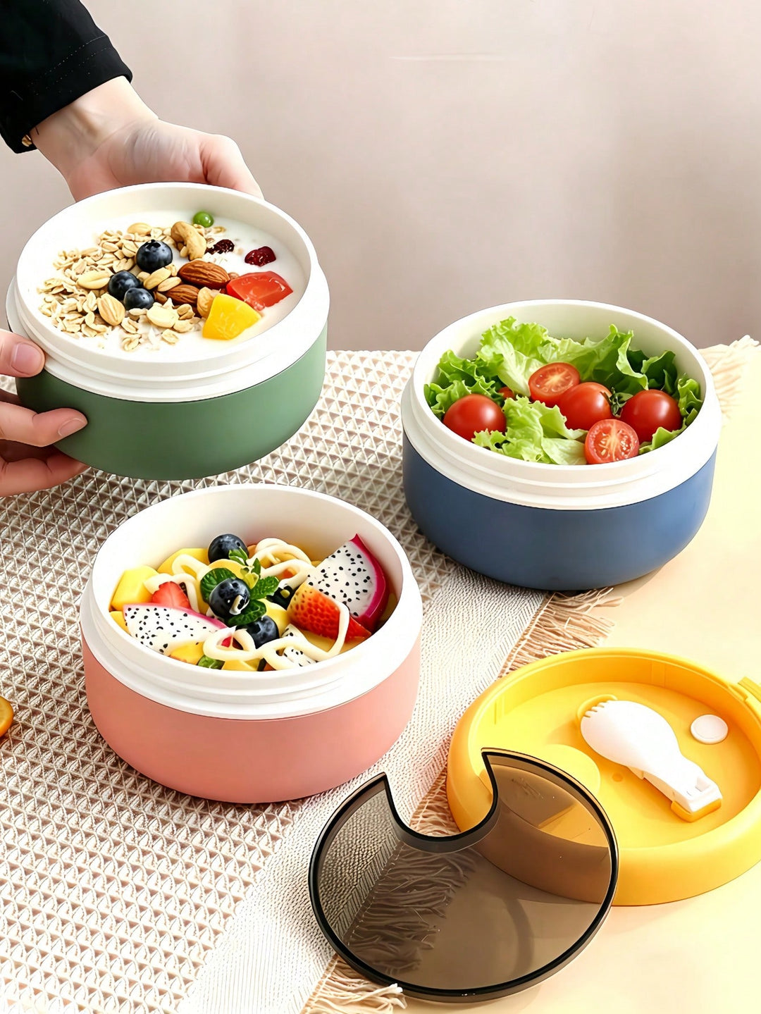 Set pentru depozitarea alimentelor SHEIN, mix culori