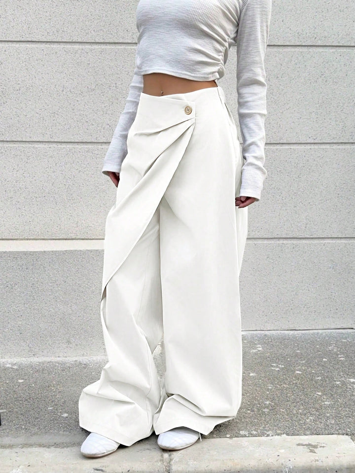 Pantaloni SHEIN, alb