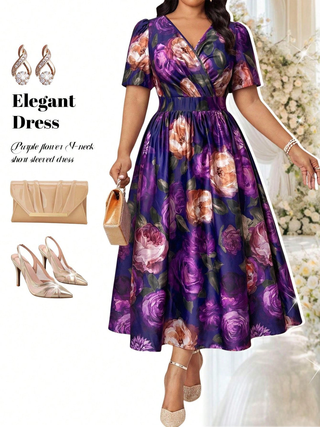Rochie SHEIN, mix culori