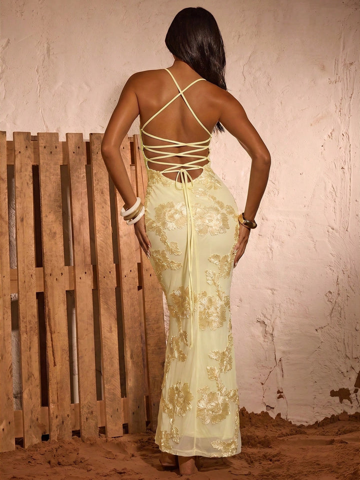 Rochie de ocazie SHEIN, galben