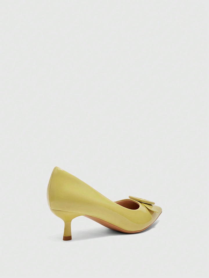 Pantofi cu toc SHEIN, galben