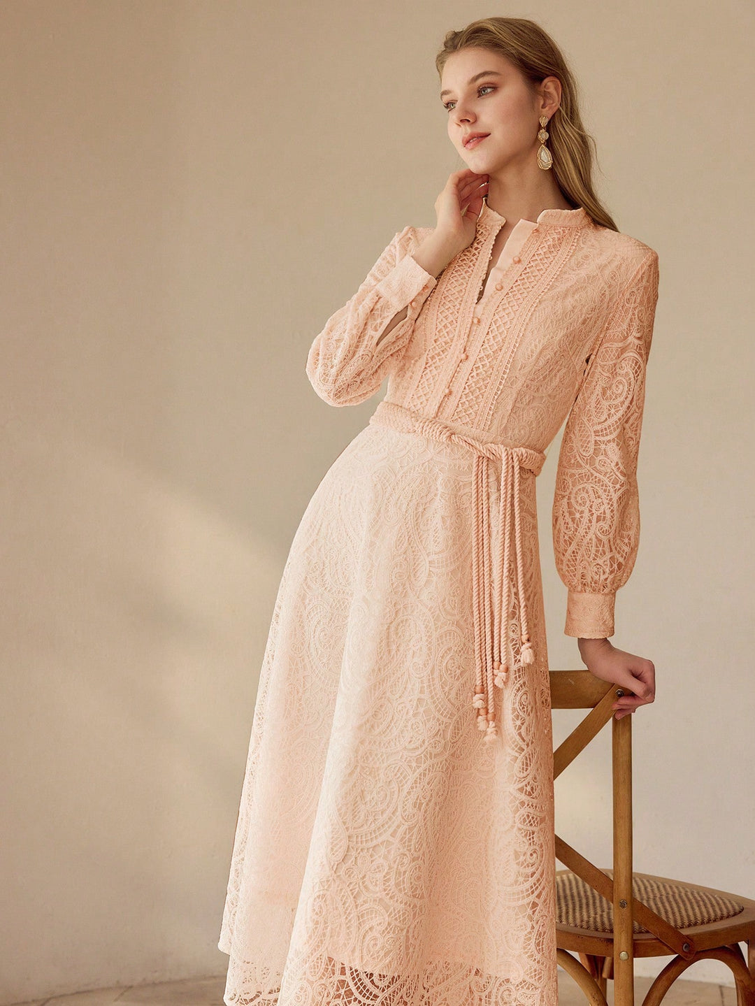Rochie midi SHEIN, roz