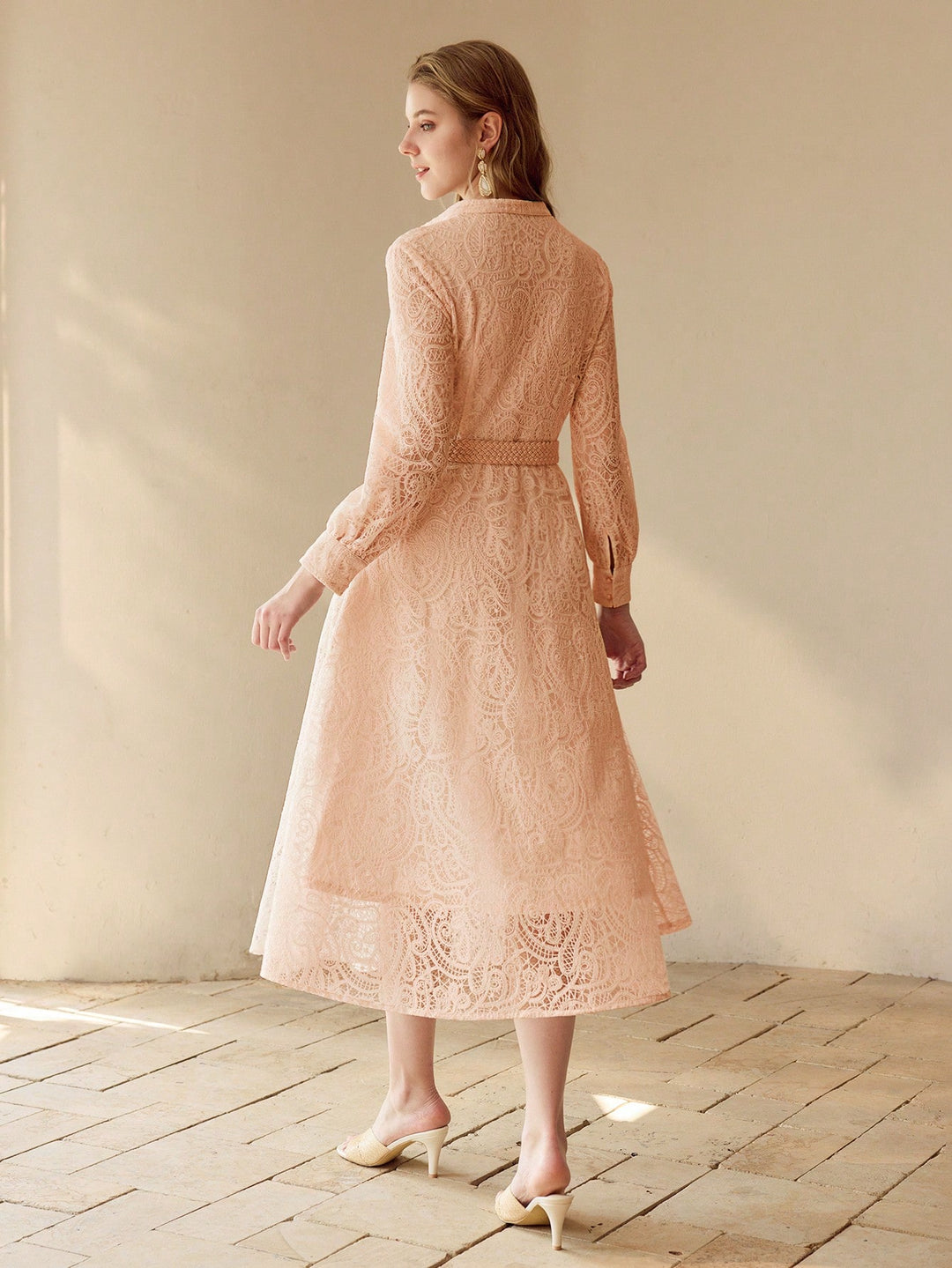 Rochie midi SHEIN, roz