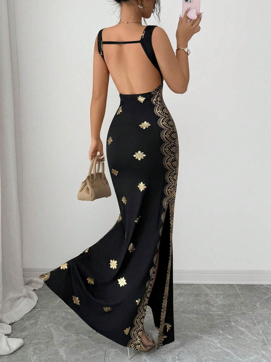 Rochie maxi SHEIN, negru