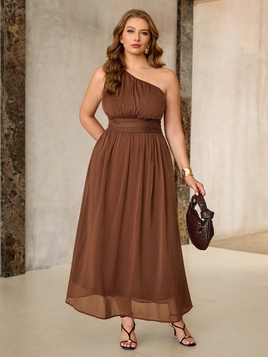 Rochie SHEIN, maro