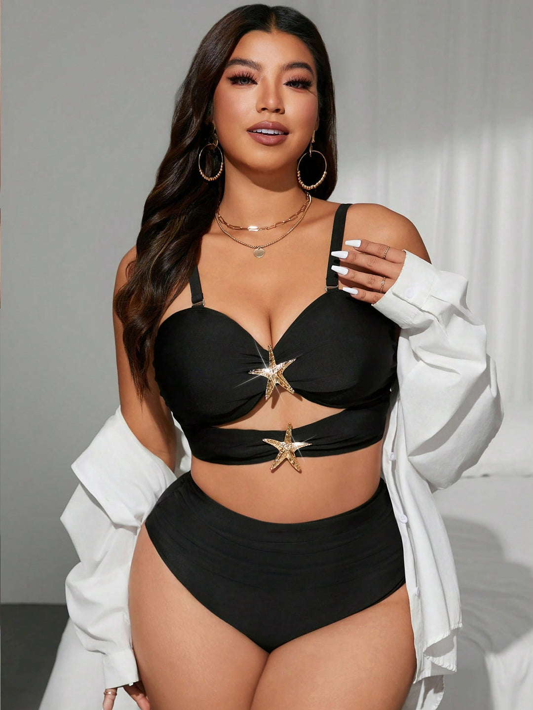 Set bikini de baie SHEIN, negru