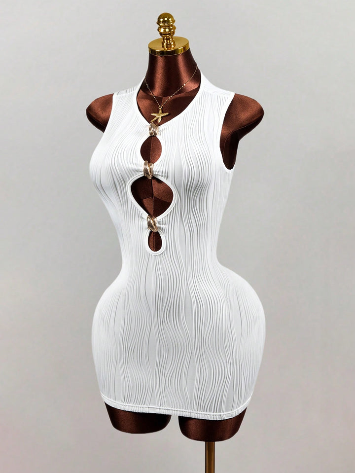 Rochie scurtă SHEIN, alb