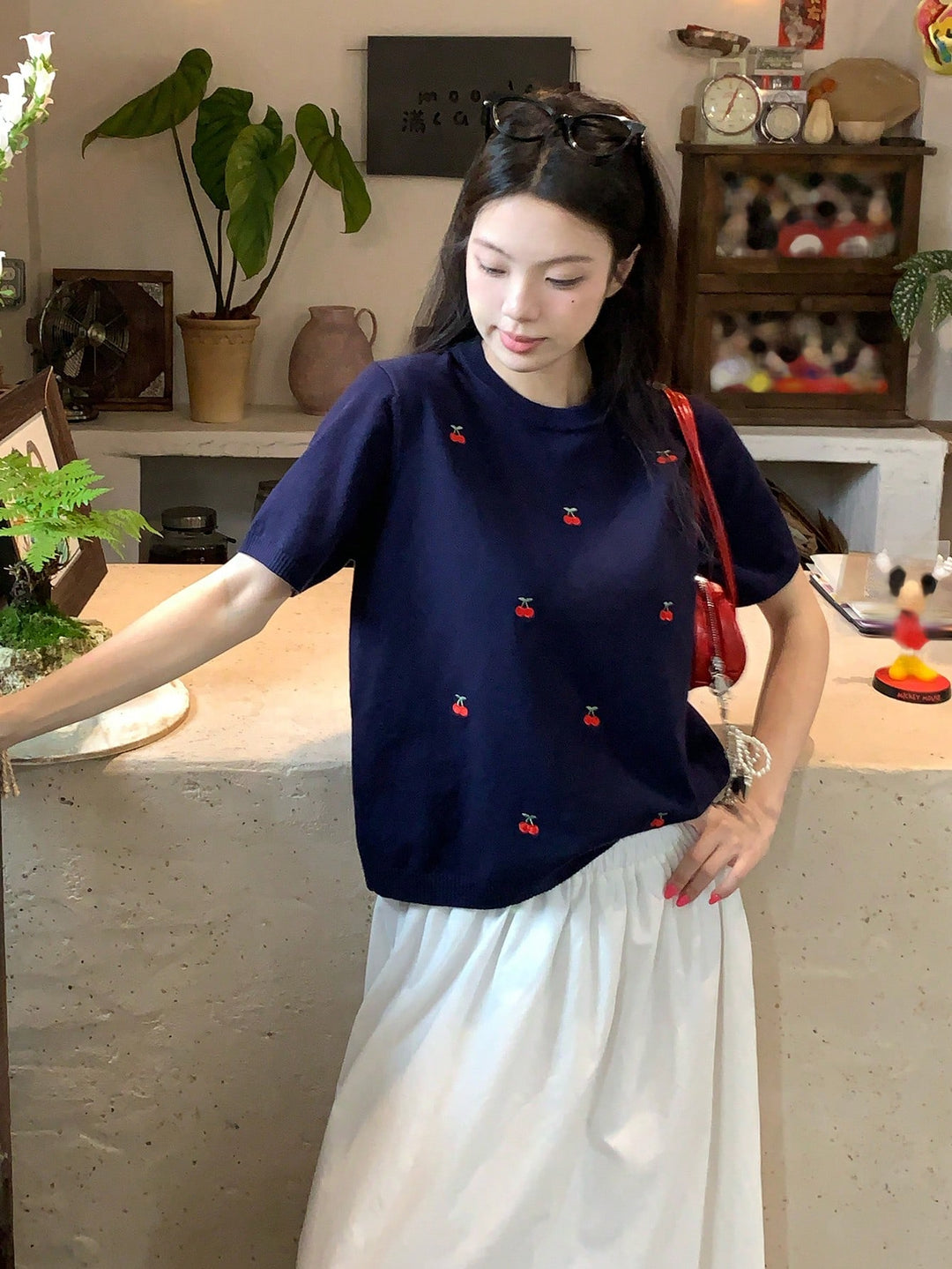Bluza tricotată SHEIN, portocaliu