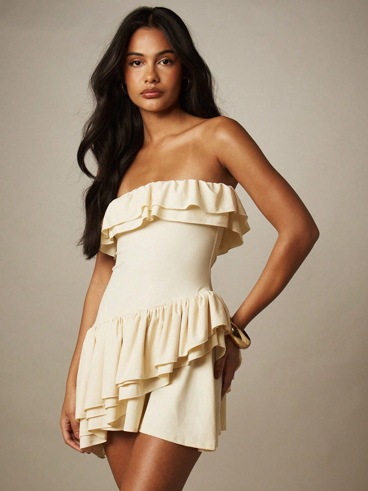 Rochie mini SHEIN, crem
