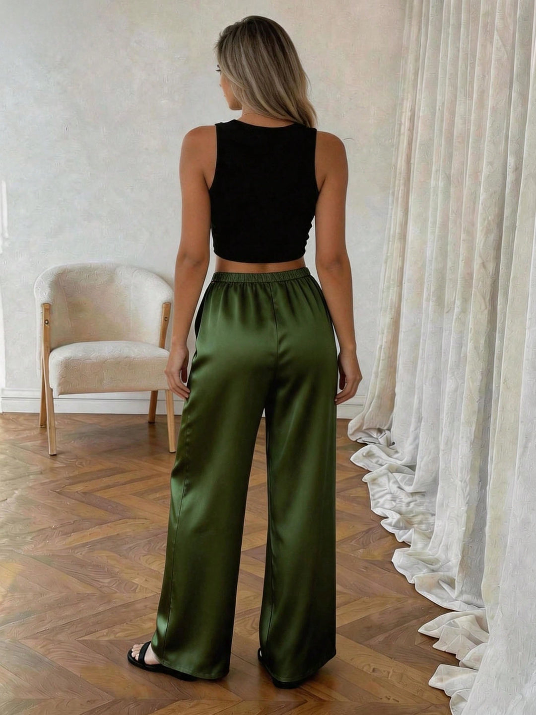 Pantaloni SHEIN, kaki