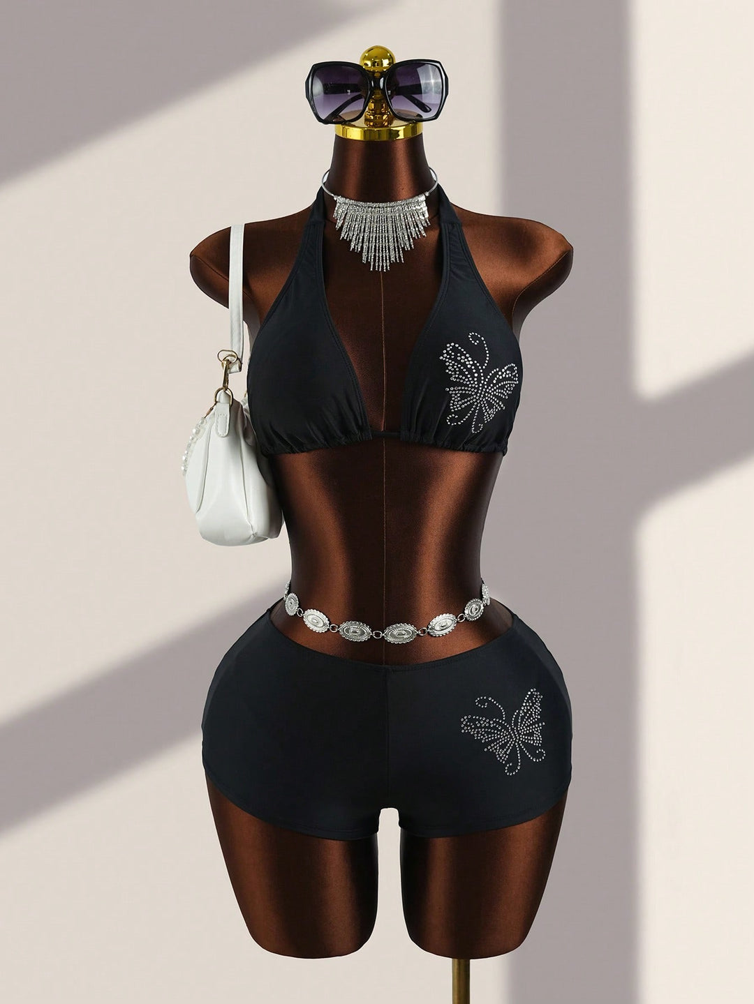 Set bikini SHEIN, negru
