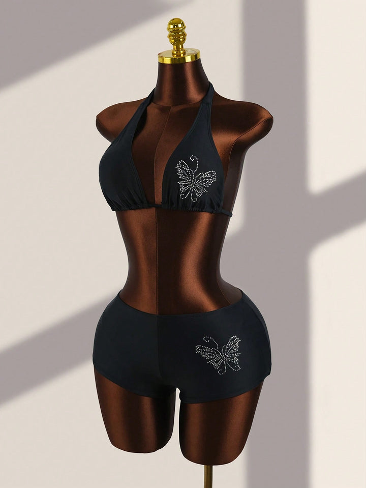 Set bikini SHEIN, negru