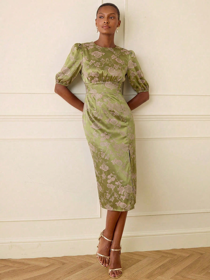 Rochie midi SHEIN, galben