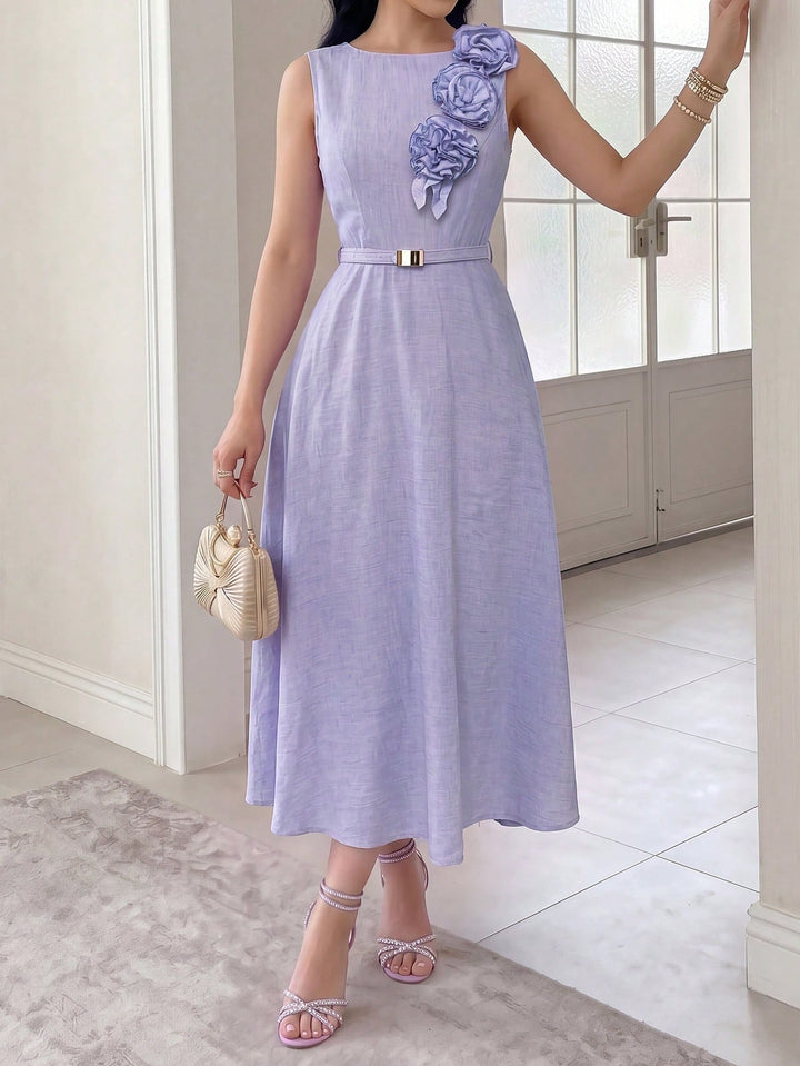 Rochie midi SHEIN, mov