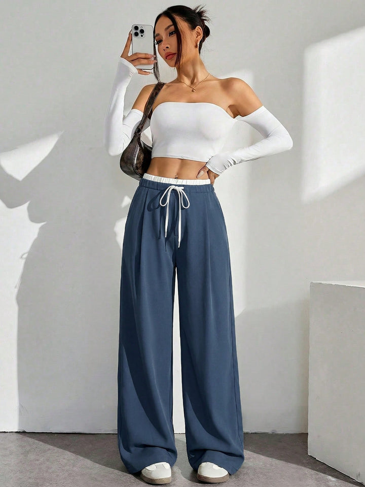 Pantaloni SHEIN, albastru