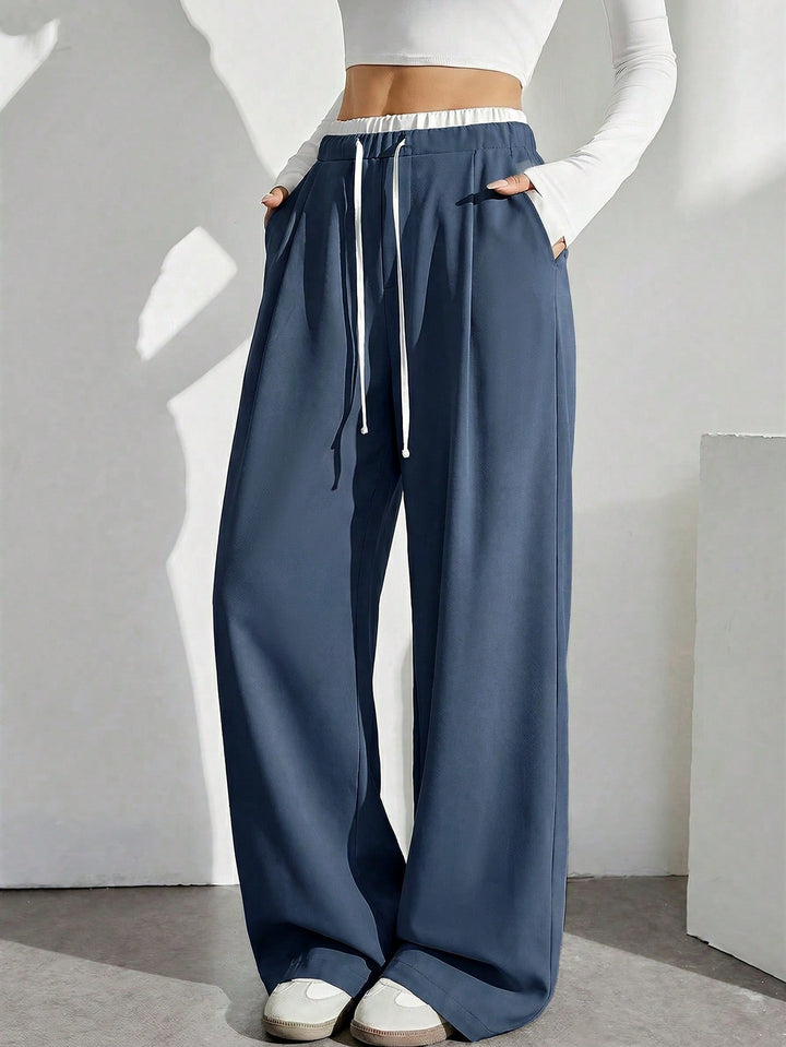 Pantaloni SHEIN, albastru