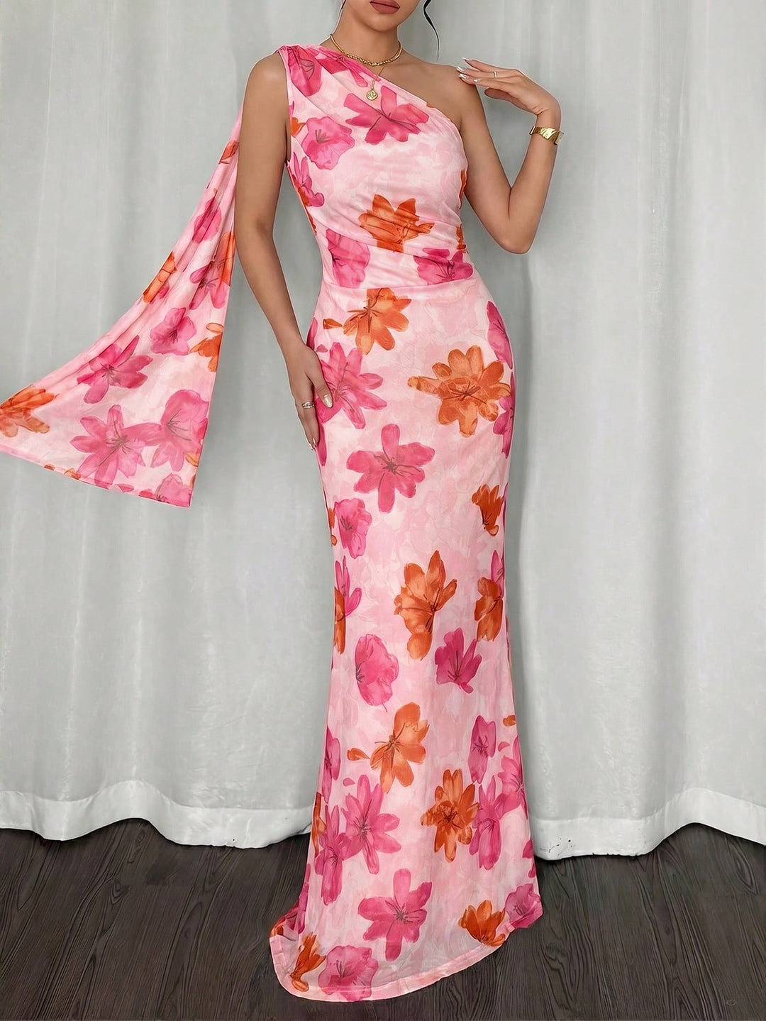 Rochie maxi SHEIN, roz