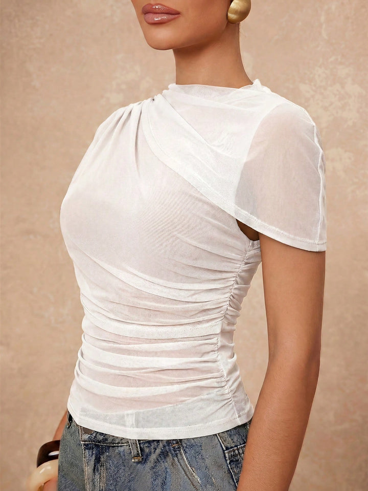 Top SHEIN, alb