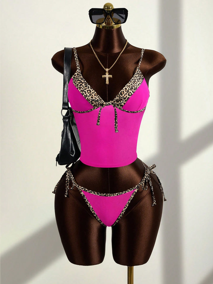 Costum de baie SHEIN, roz